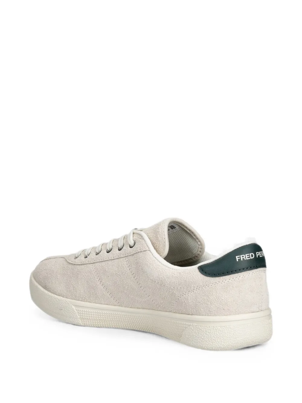 Fred Perry suede logo-embroidered sneakers Beige