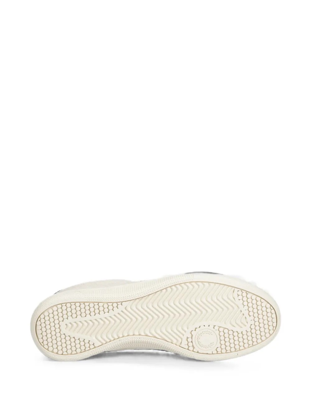 Fred Perry suede logo-embroidered sneakers Beige