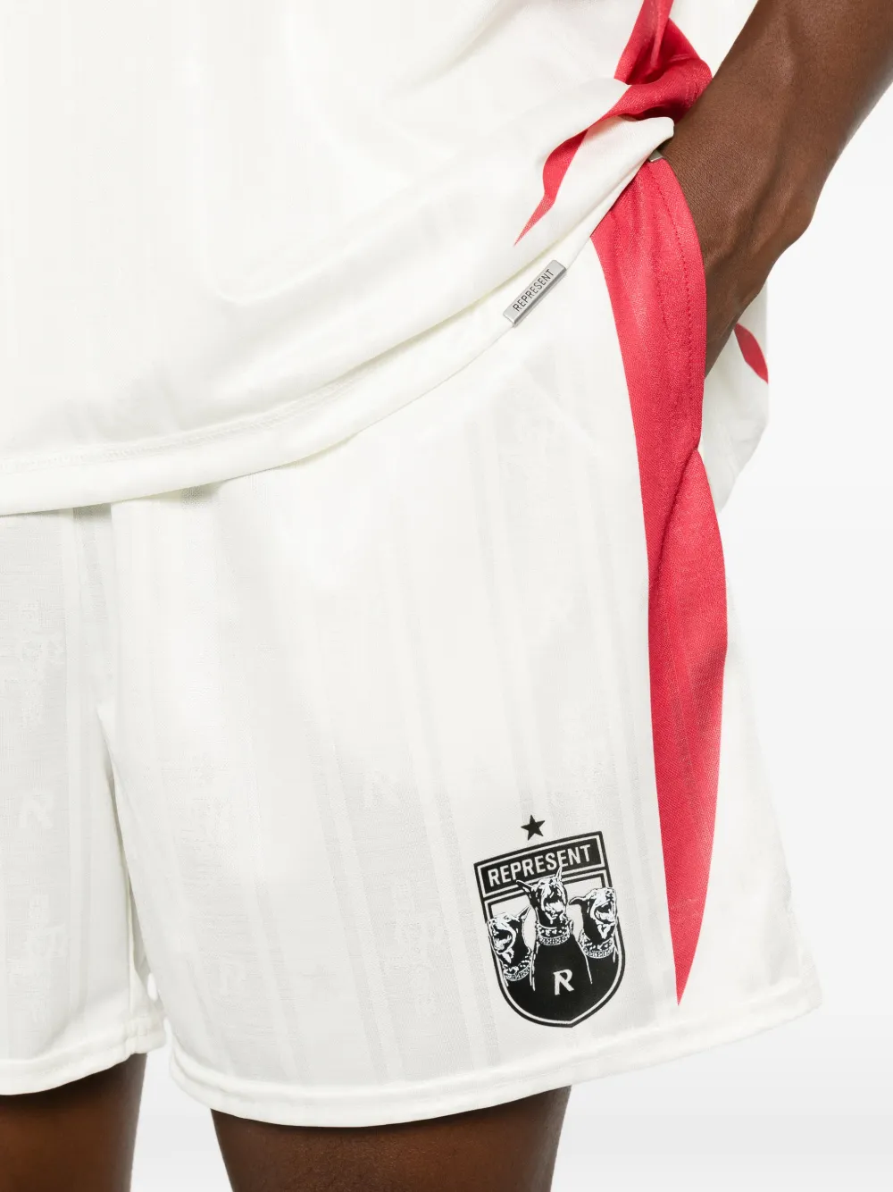 Represent Spike voetbalshorts Wit
