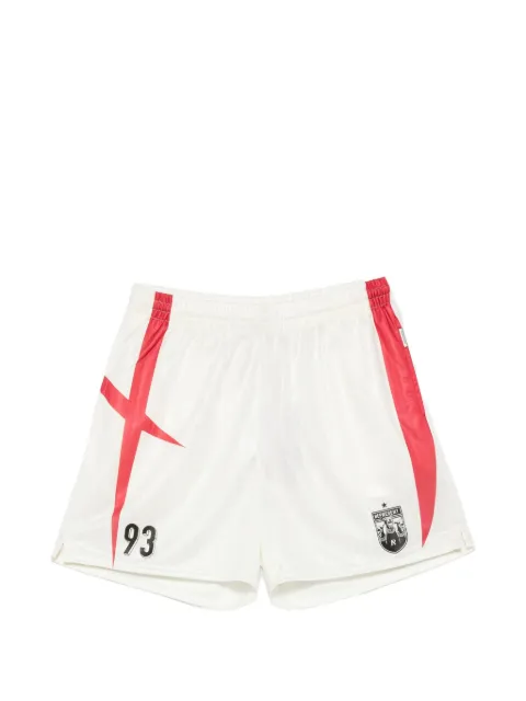 Represent Spike logo-patch panelled shorts