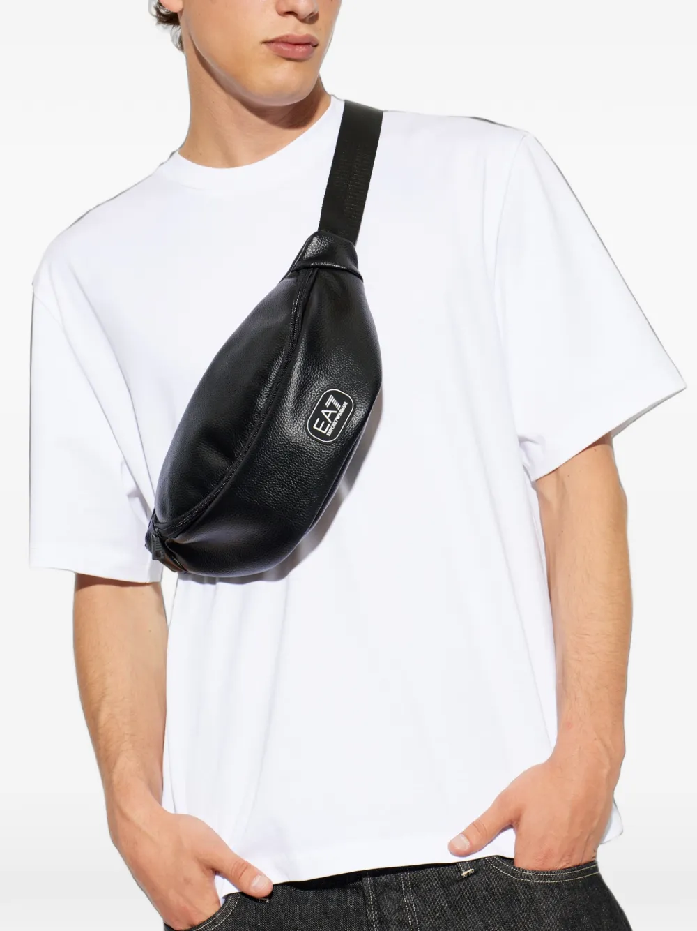 Ea7 Emporio Armani logoprinten logo Zwart