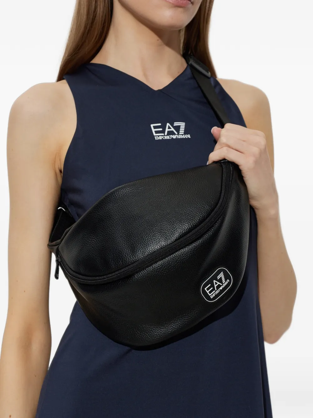 Ea7 Emporio Armani logoprinten logo Zwart