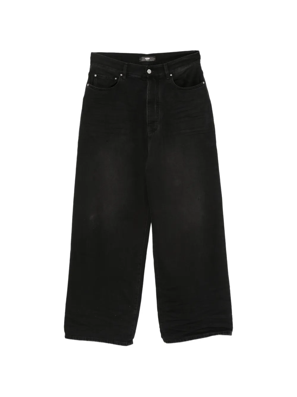 AMIRI faded wide-leg denim jeans - Nero