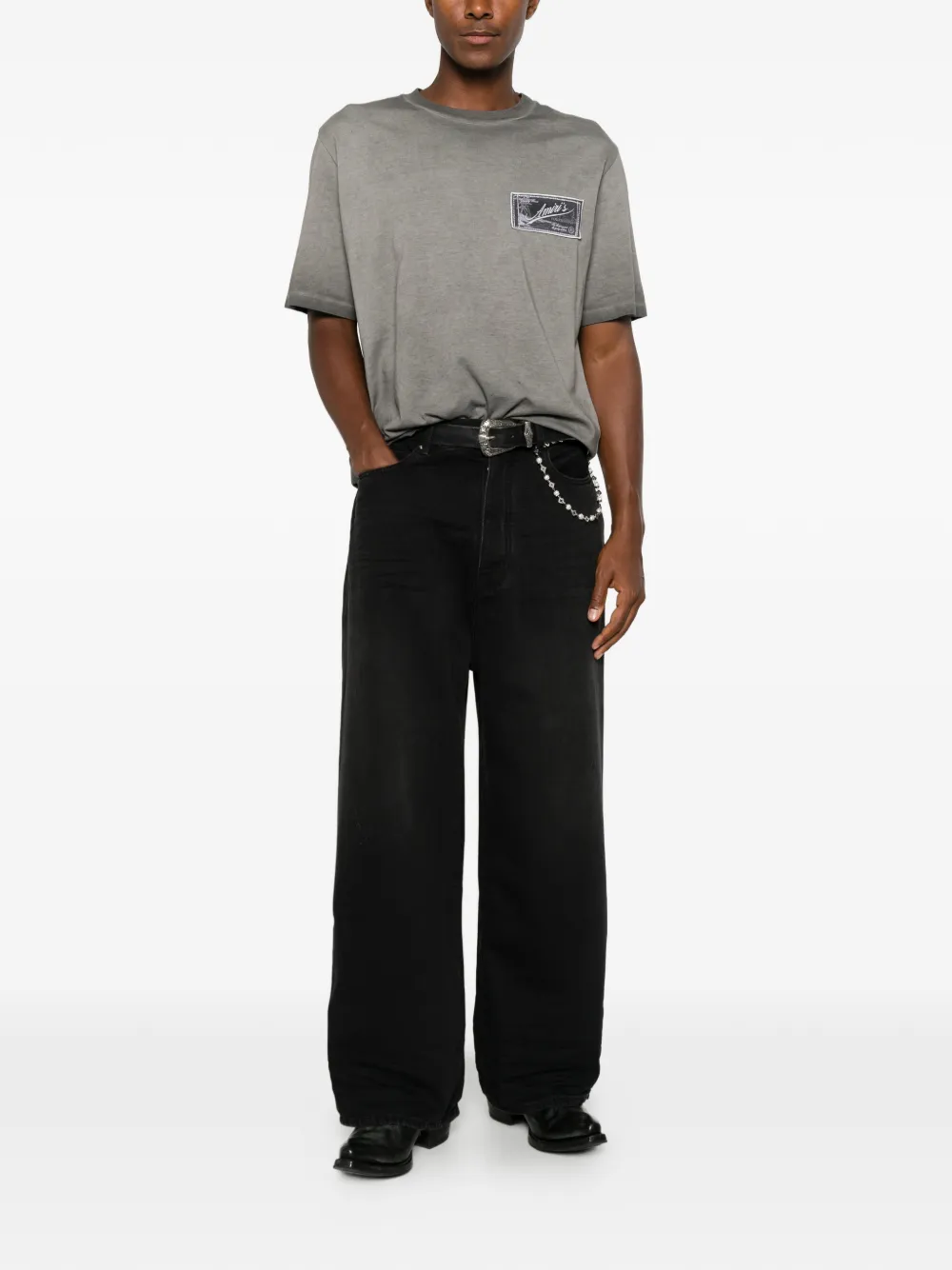  Amiri Hollywood Baggy Jeans - Nero 