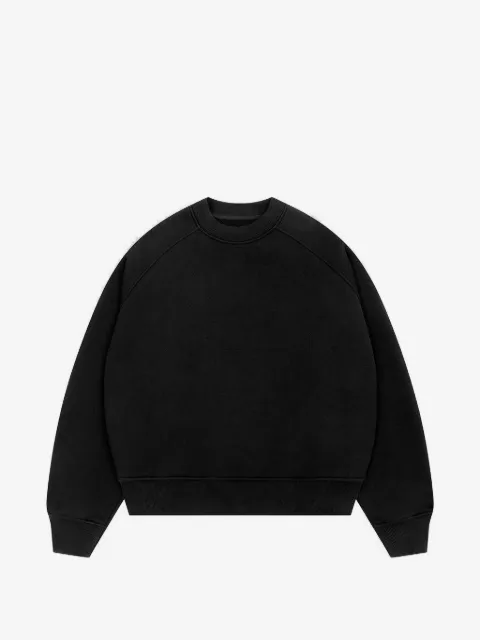 ABOUTBLANK logo-embossed raglan-sleeve sweater