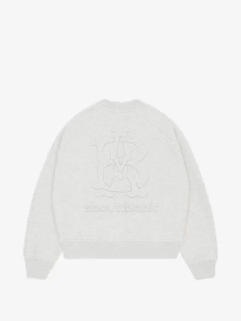ABOUTBLANK logo-print raglan-sleeve sweatshirt