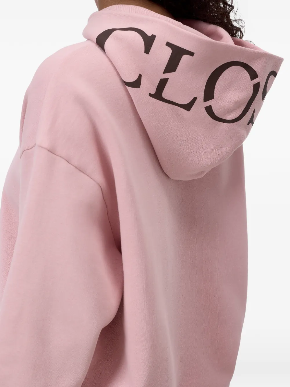 Closed Hoodie met logoprint Roze