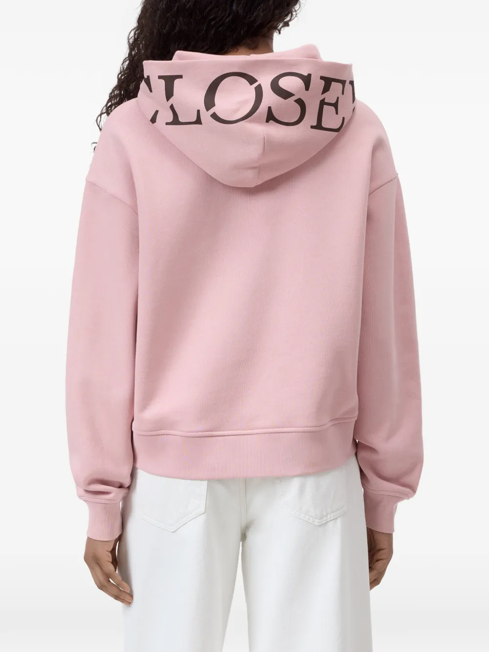 Closed Hoodie met logoprint Roze