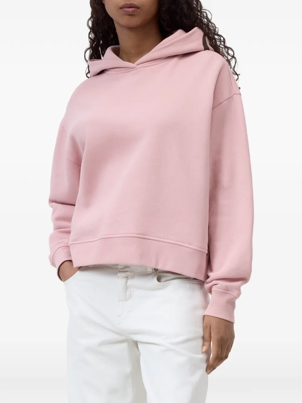  Closed Sudadera De Algodón Con Capucha Y Logo - Rosa 
