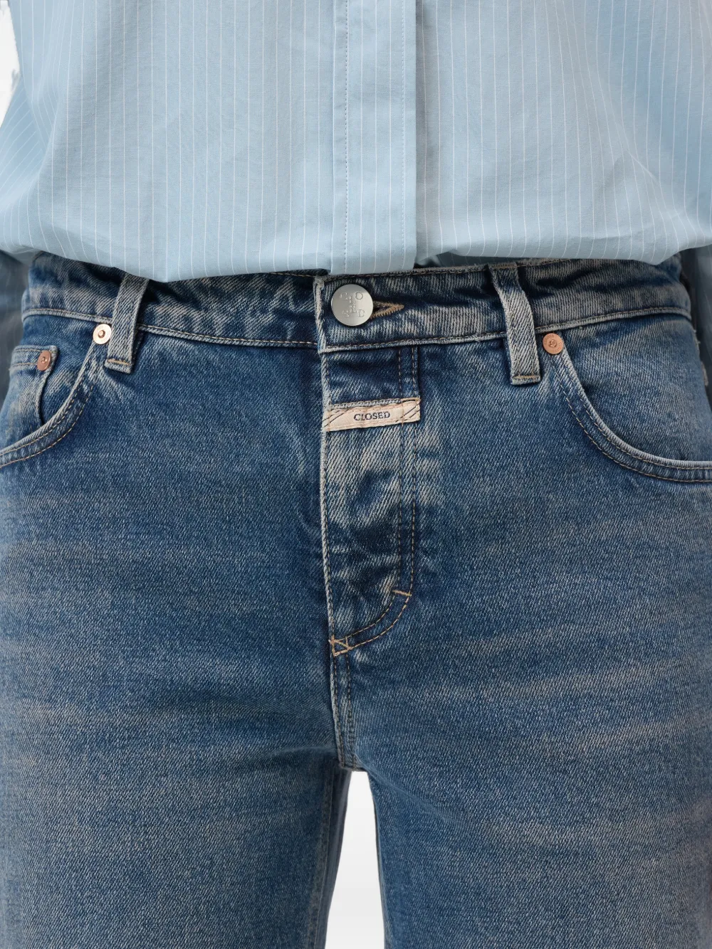 Closed Gillan jeans met wijde pijpen Blauw
