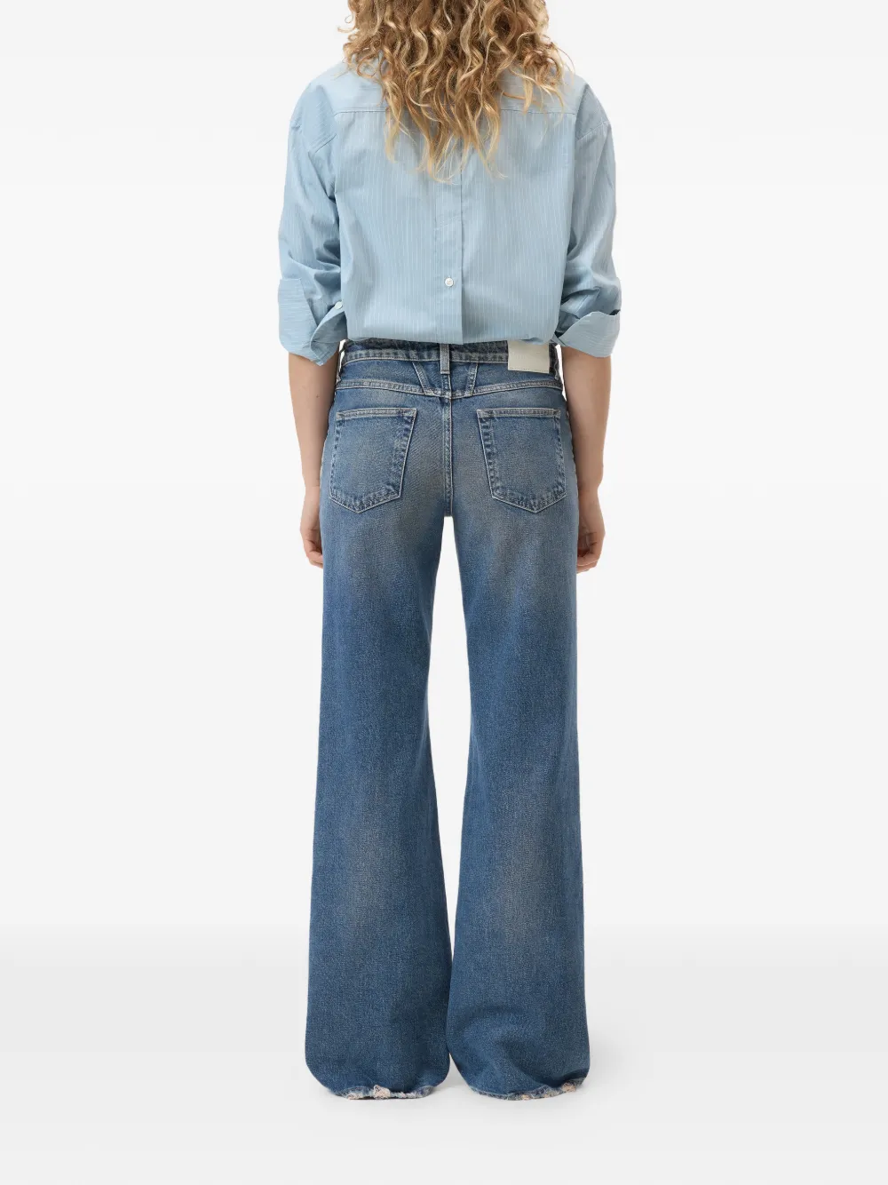 Closed Gillan jeans met wijde pijpen Blauw