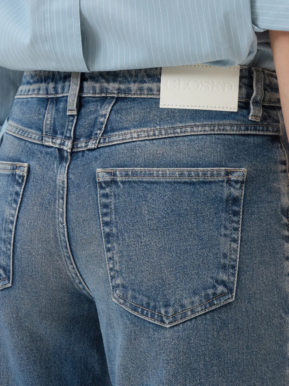 Closed Gillan jeans met wijde pijpen Blauw