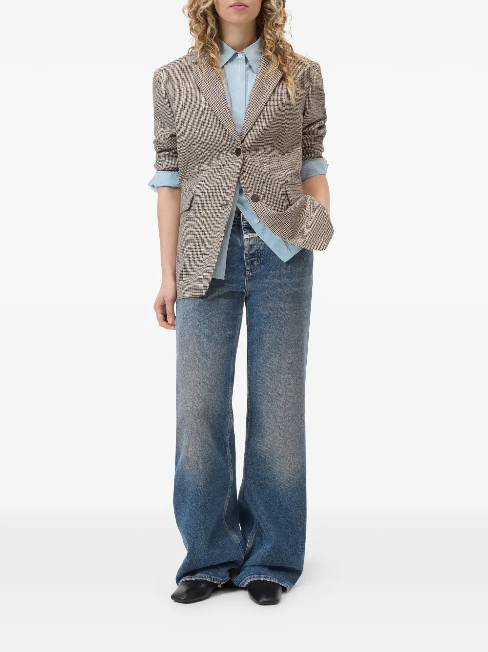 Closed Gillan jeans met wijde pijpen Blauw