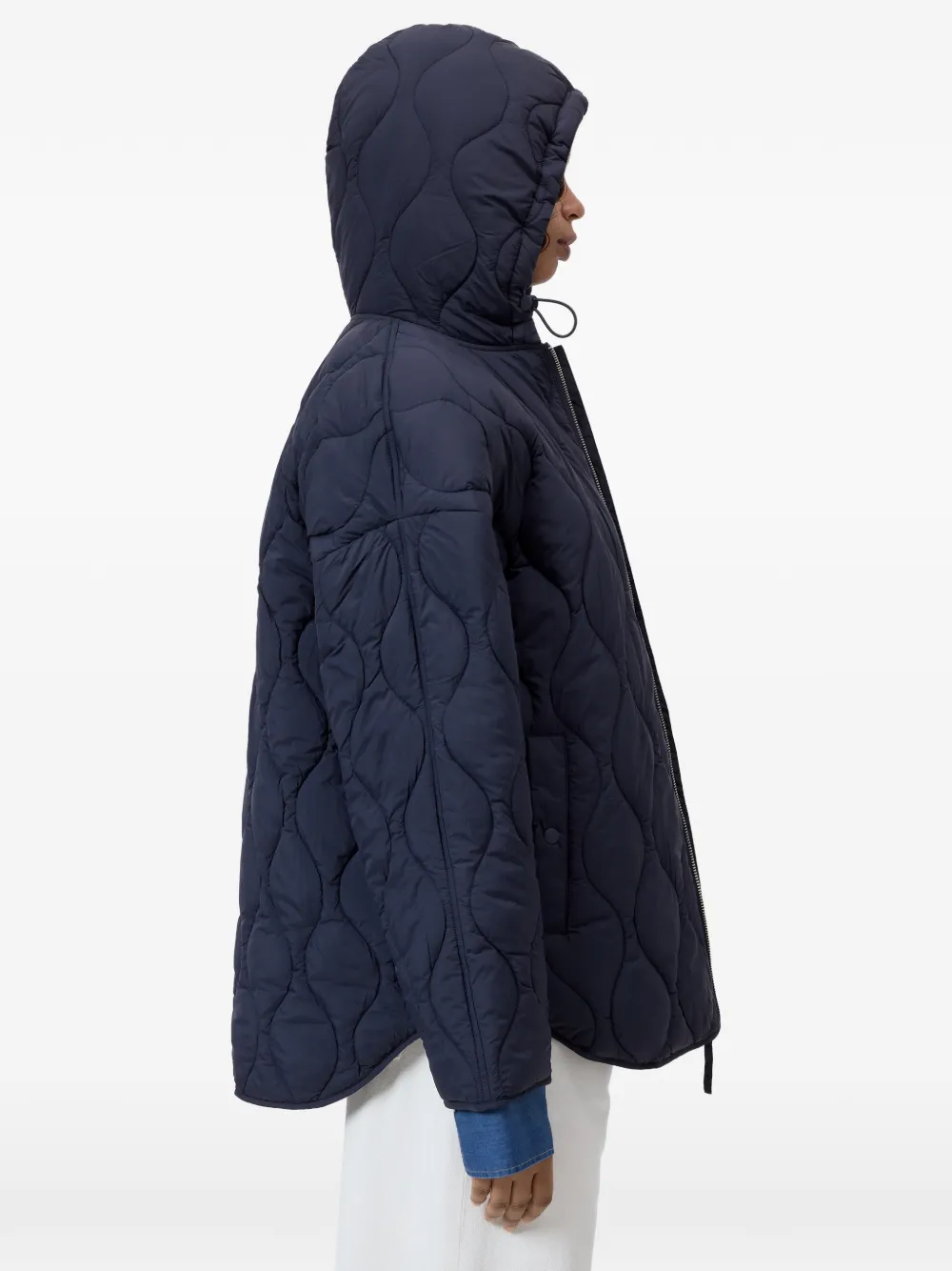 Closed Oversized jack Blauw