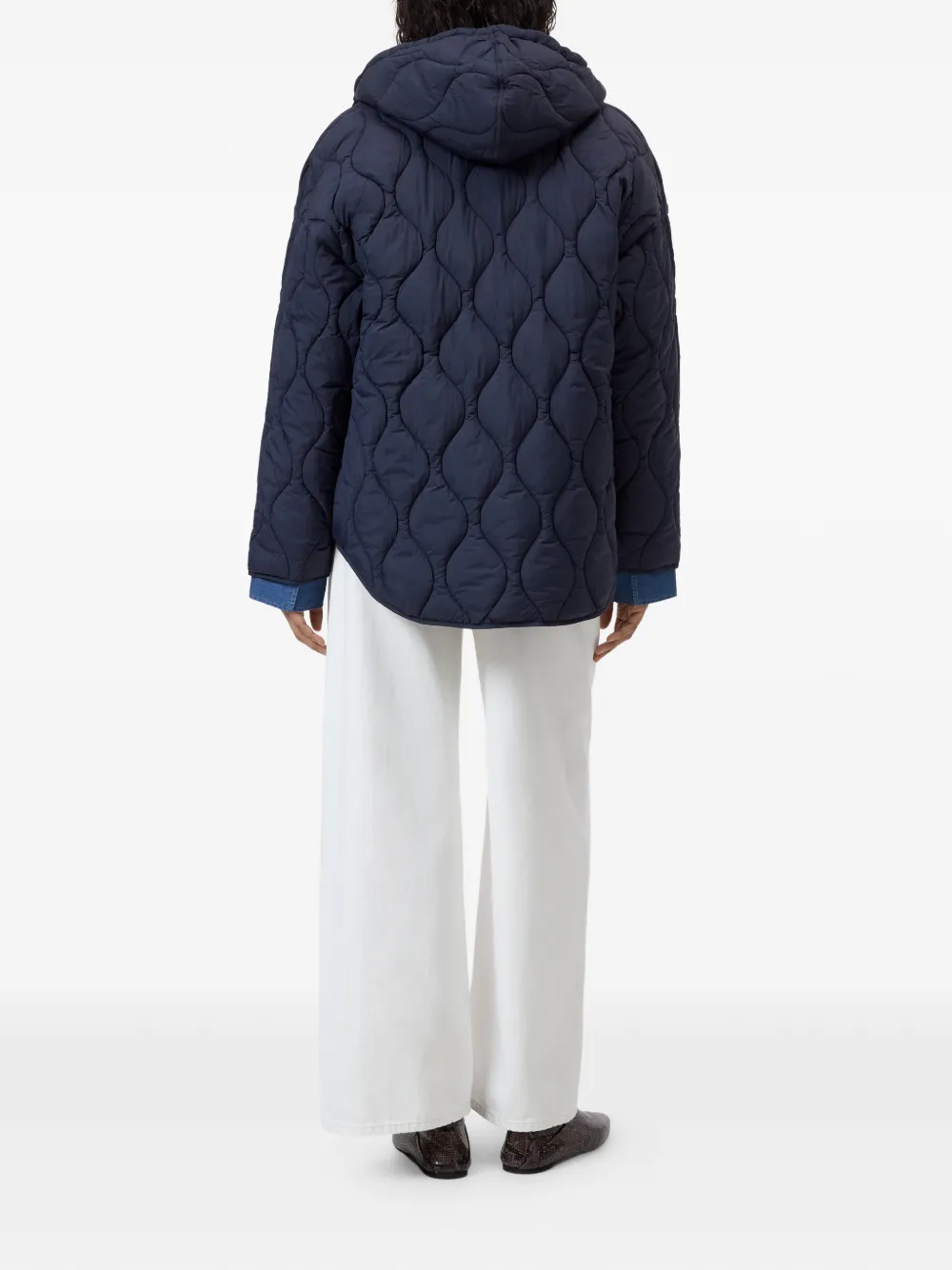 Closed Oversized jack Blauw