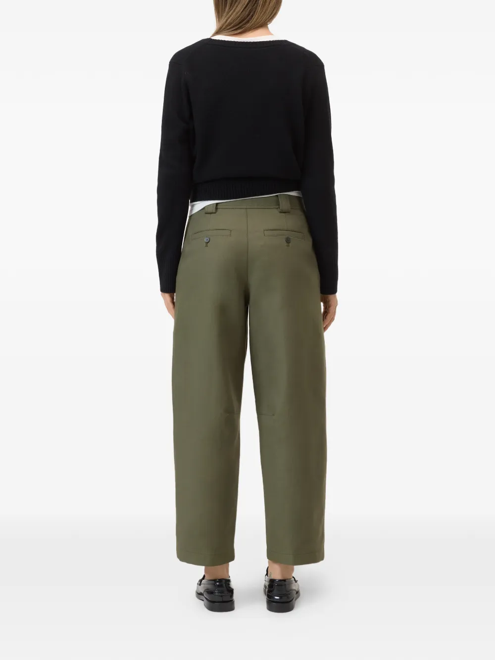 Closed Romi straight broek Groen