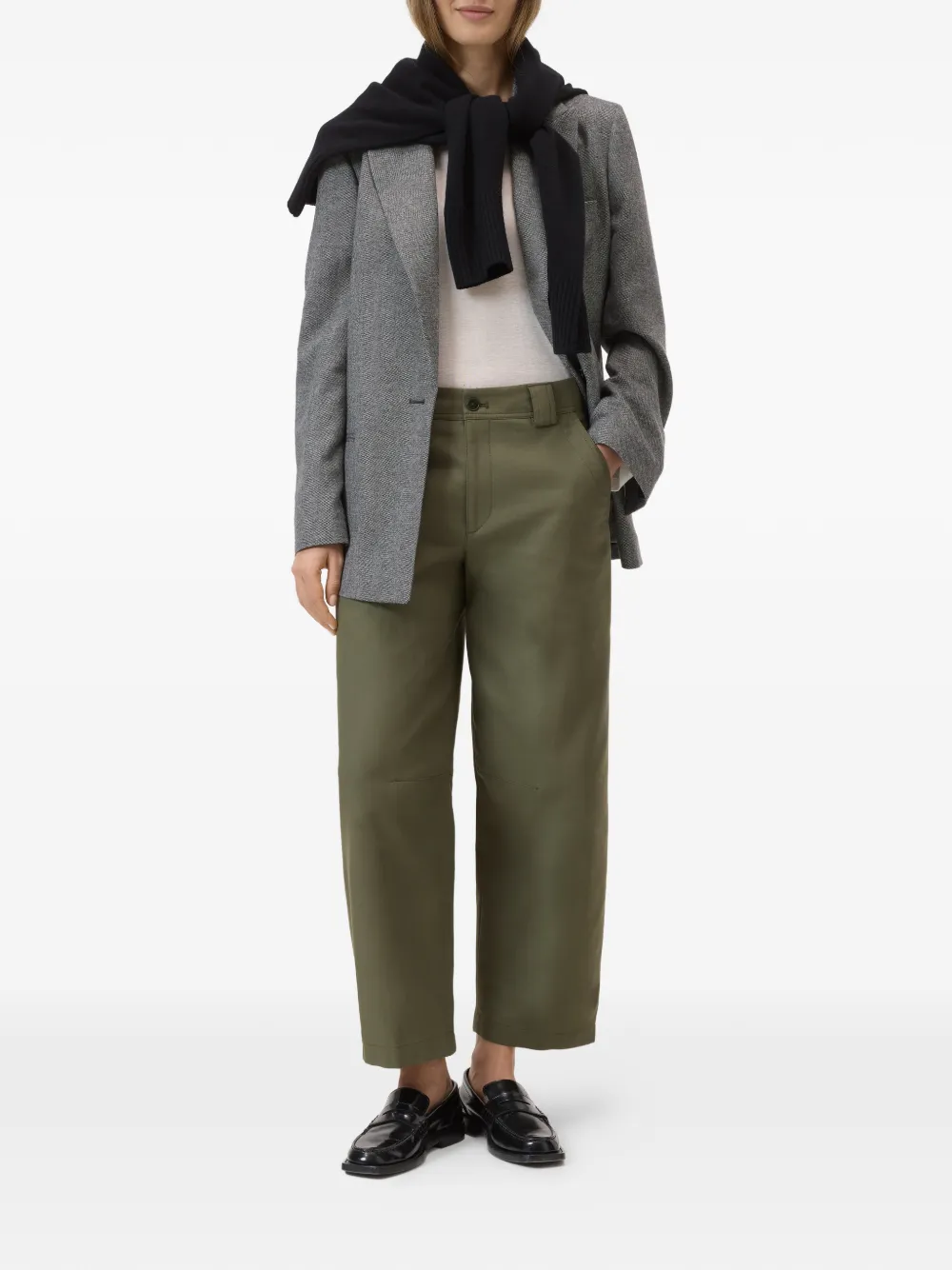 Closed Romi straight broek Groen