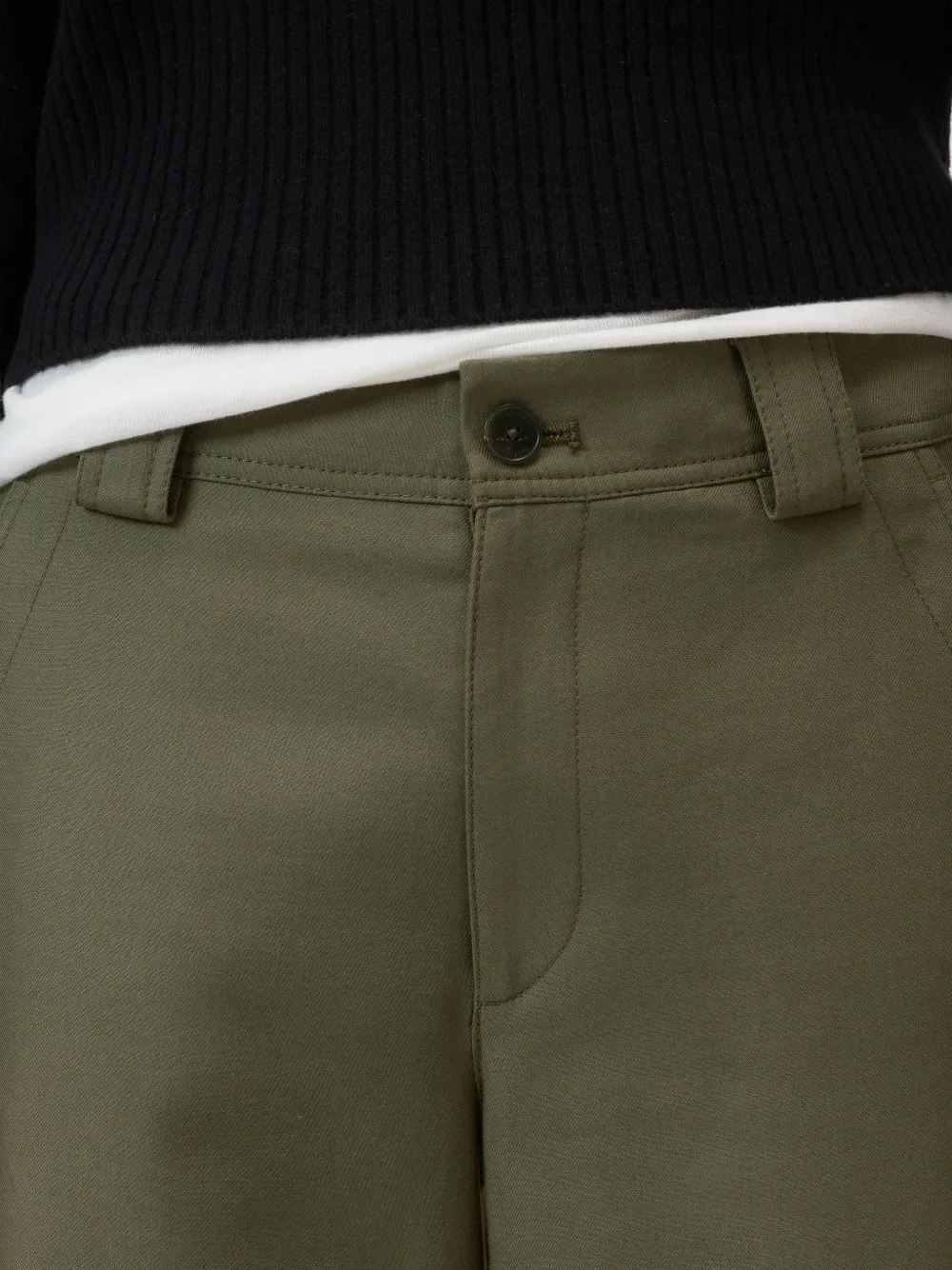 Closed Romi straight broek Groen