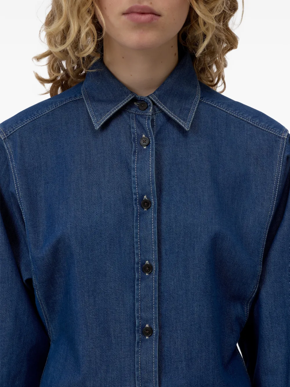 Closed Getailleerd overhemd Blauw