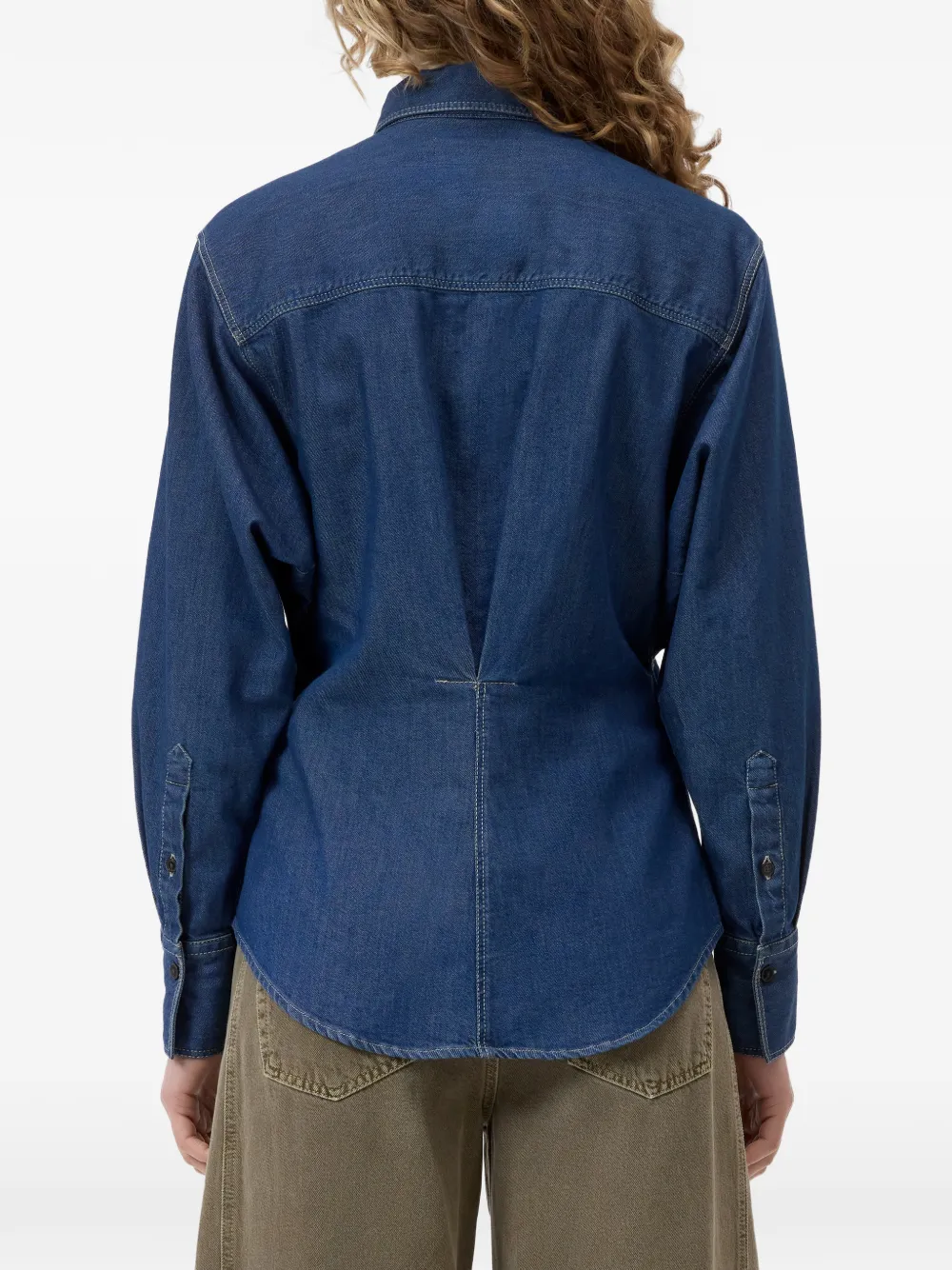 Closed Getailleerd overhemd Blauw