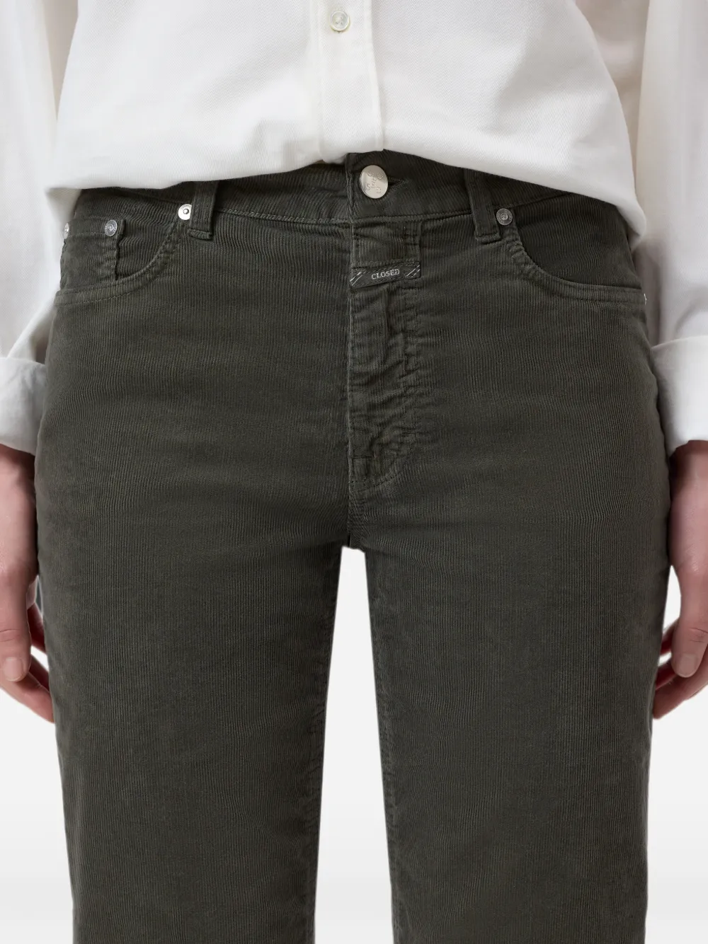 Closed Milo ribfluwelen broek Groen
