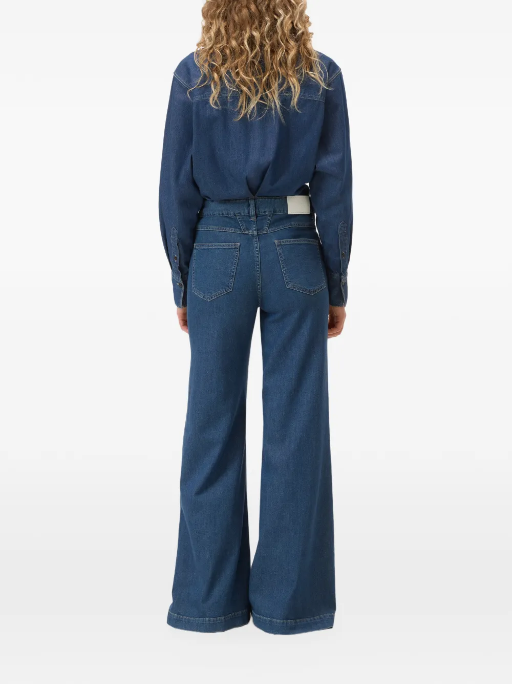 Closed Glow Up wide-leg jeans Blauw
