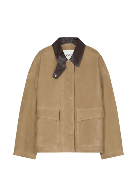 Closed suede leather jacket