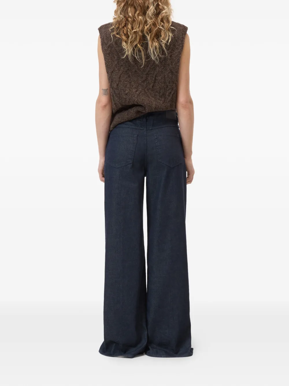 Closed Nikka jeans met knoopdetail Blauw