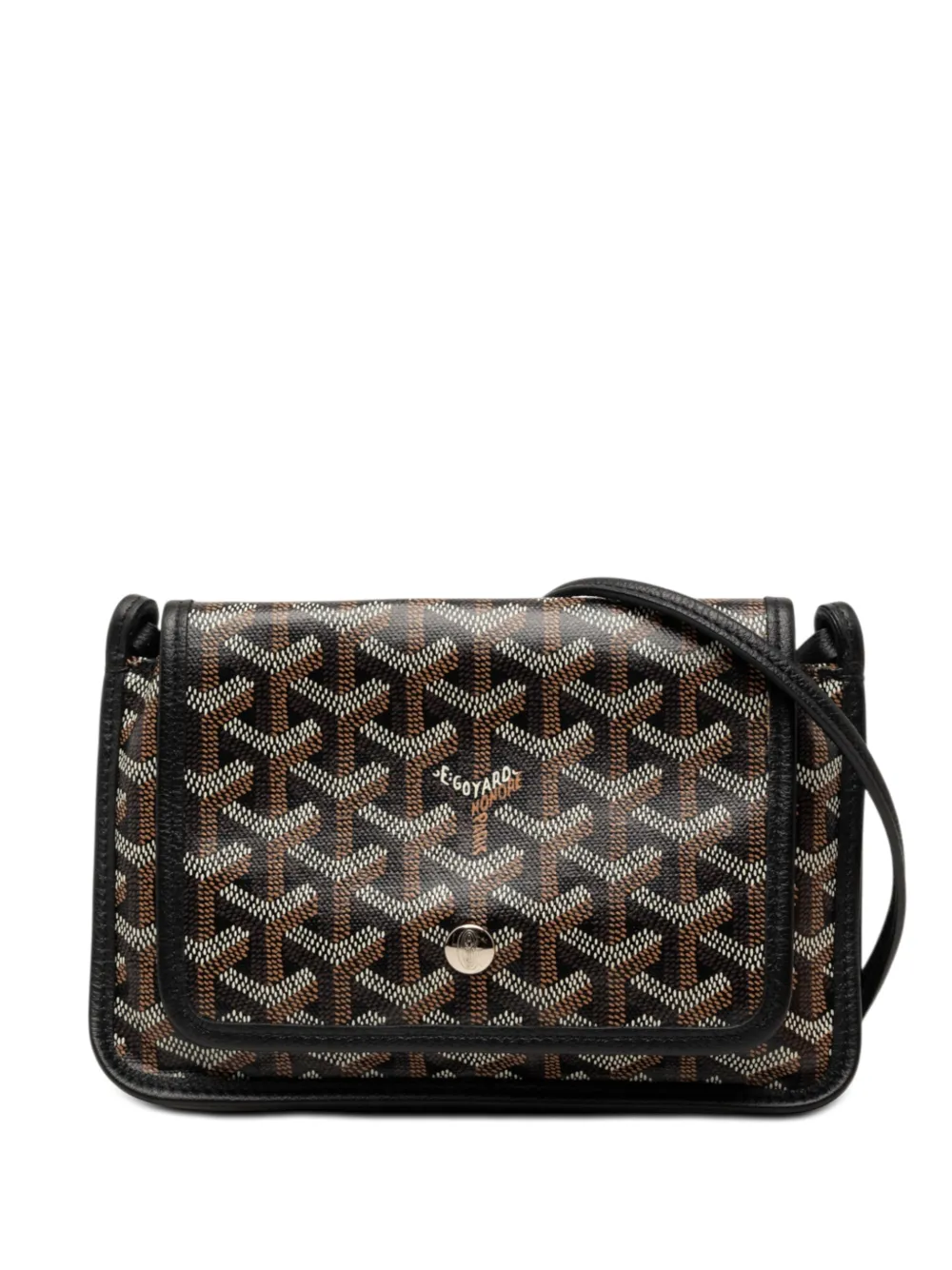 Goyard Pre-Owned 2022 Goyardine Plumet Pocket Wallet crossbody bag - Nero