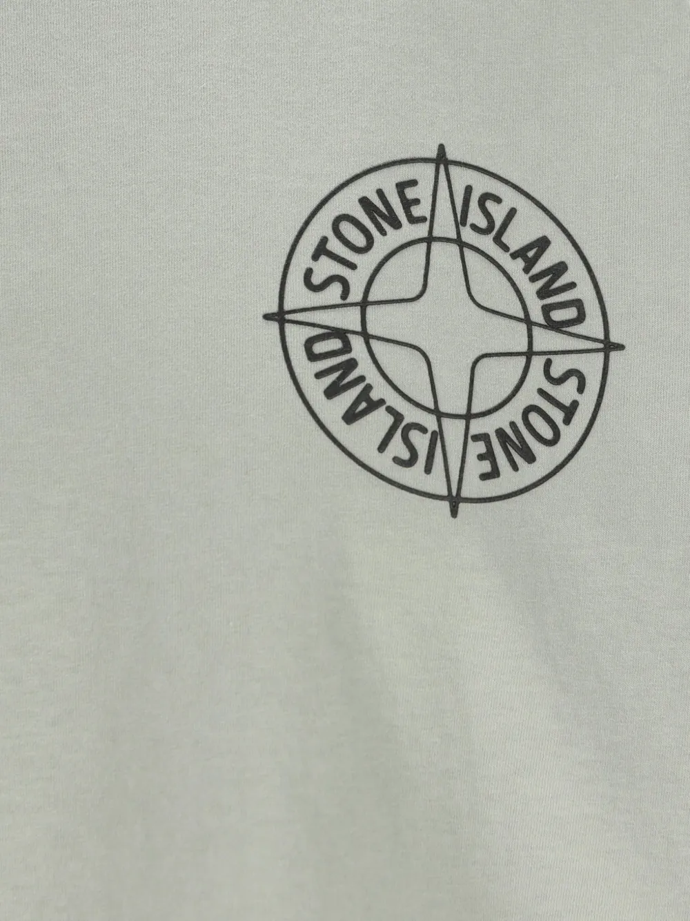 Stone Island T-shirt met logoprint Groen