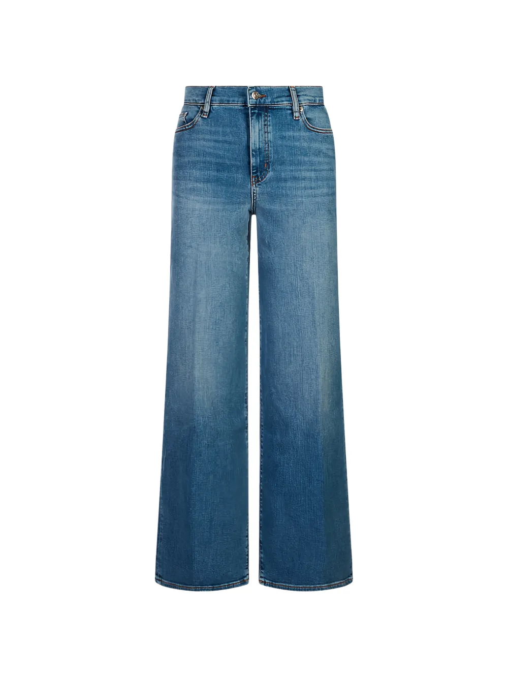 FRAME faded Le Slim Palazzo pants - Blu