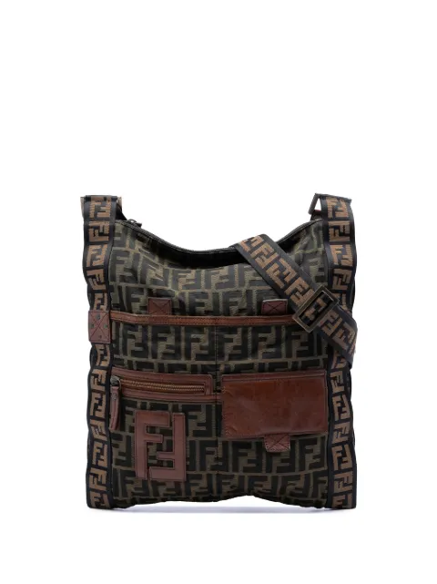 Fendi Pre-Owned 2000-2010 Zucca Canvas FF Flat Messenger Bag crossbody bag