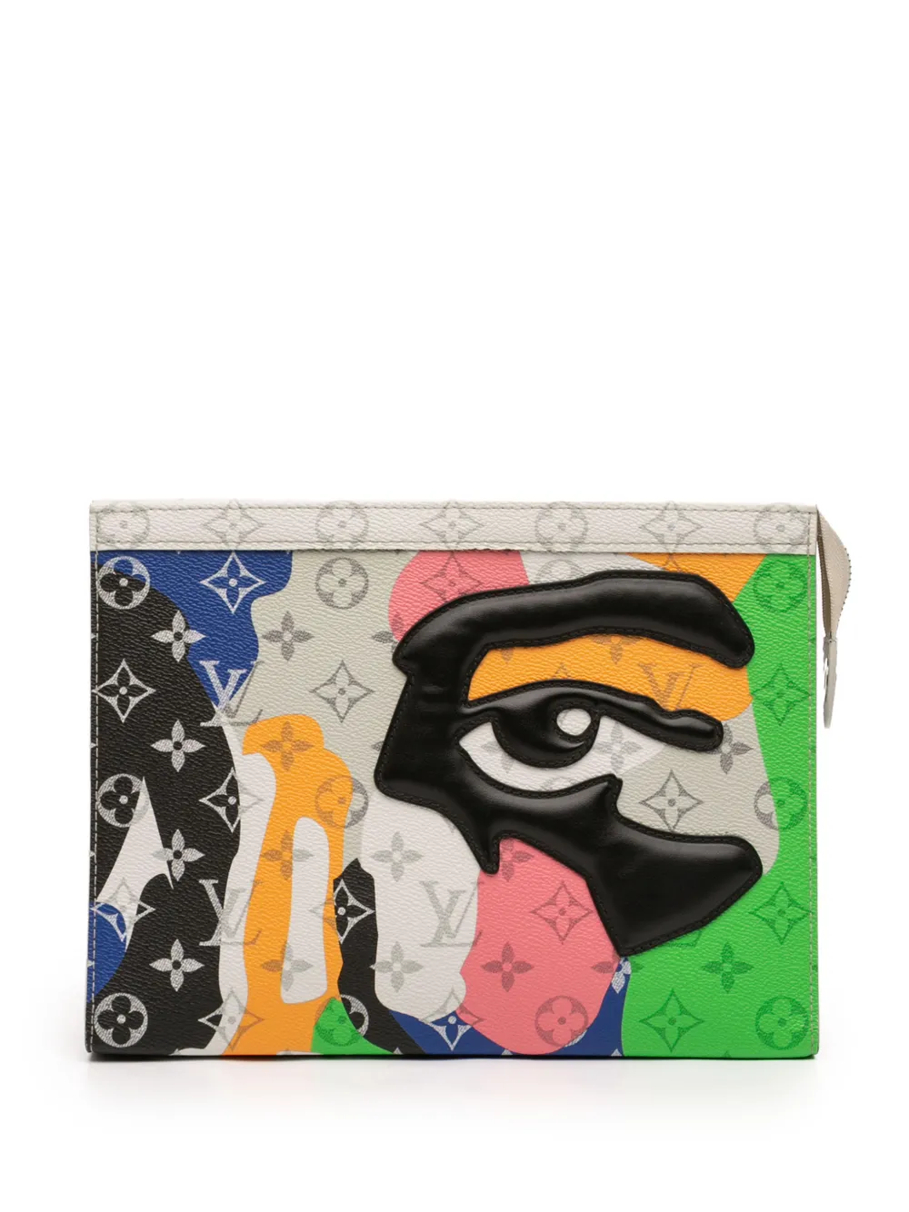 Louis Vuitton Pre-Owned 2021-2026 Monogram KidSuper Pochette Voyage MM clutch bag - Multicolore