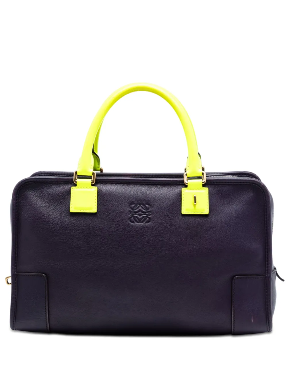 Loewe Pre-Owned 2011 Special Edition Bicolor Goatskin Amazona 36 handbag - Viola