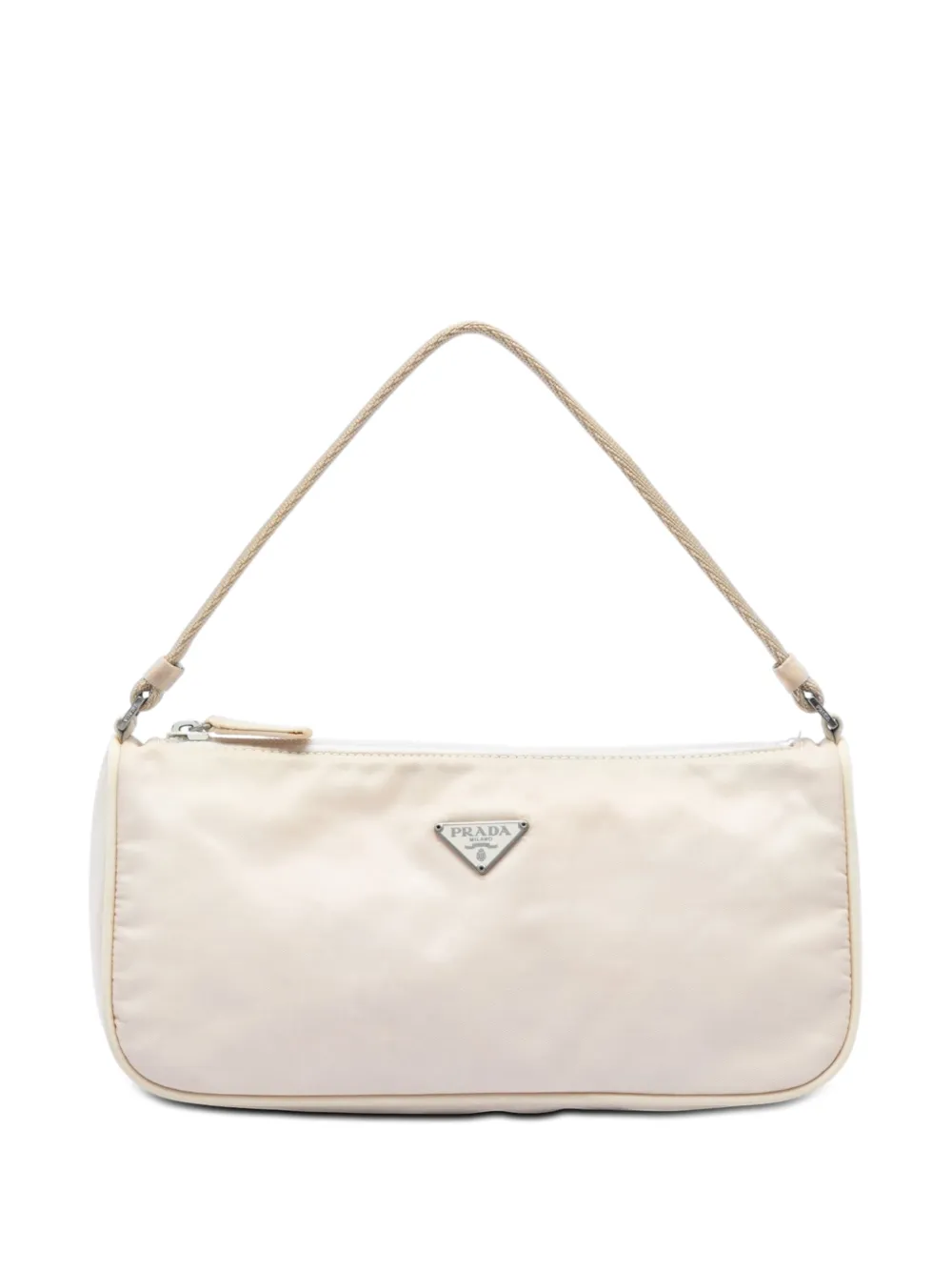 Pre-owned Prada 2000-2013 Tessuto Pochette Shoulder Bag In Brown