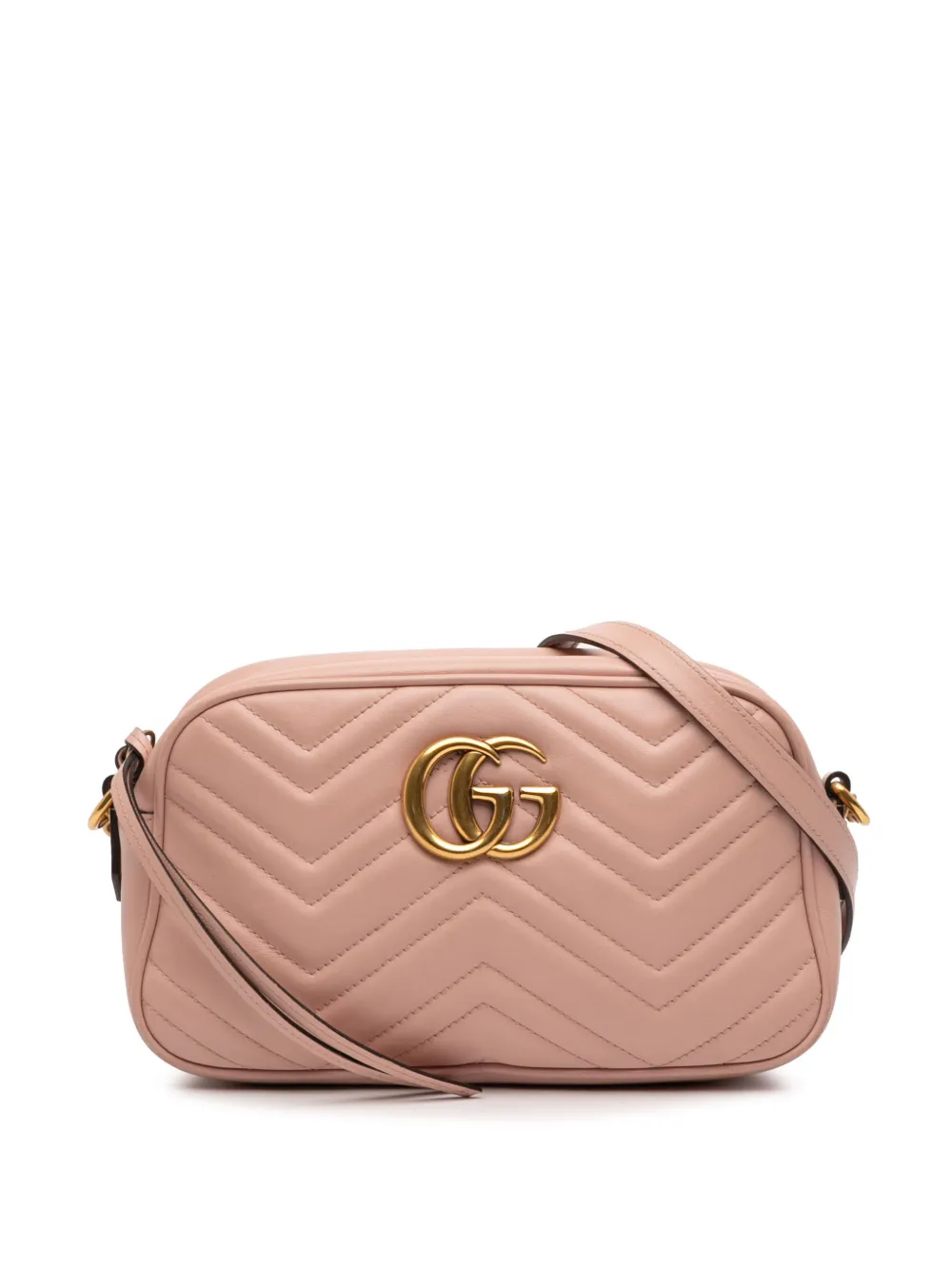 Gucci Pre-Owned 2016-2026 Small GG Marmont Matelasse Leather crossbody bag - Rosa
