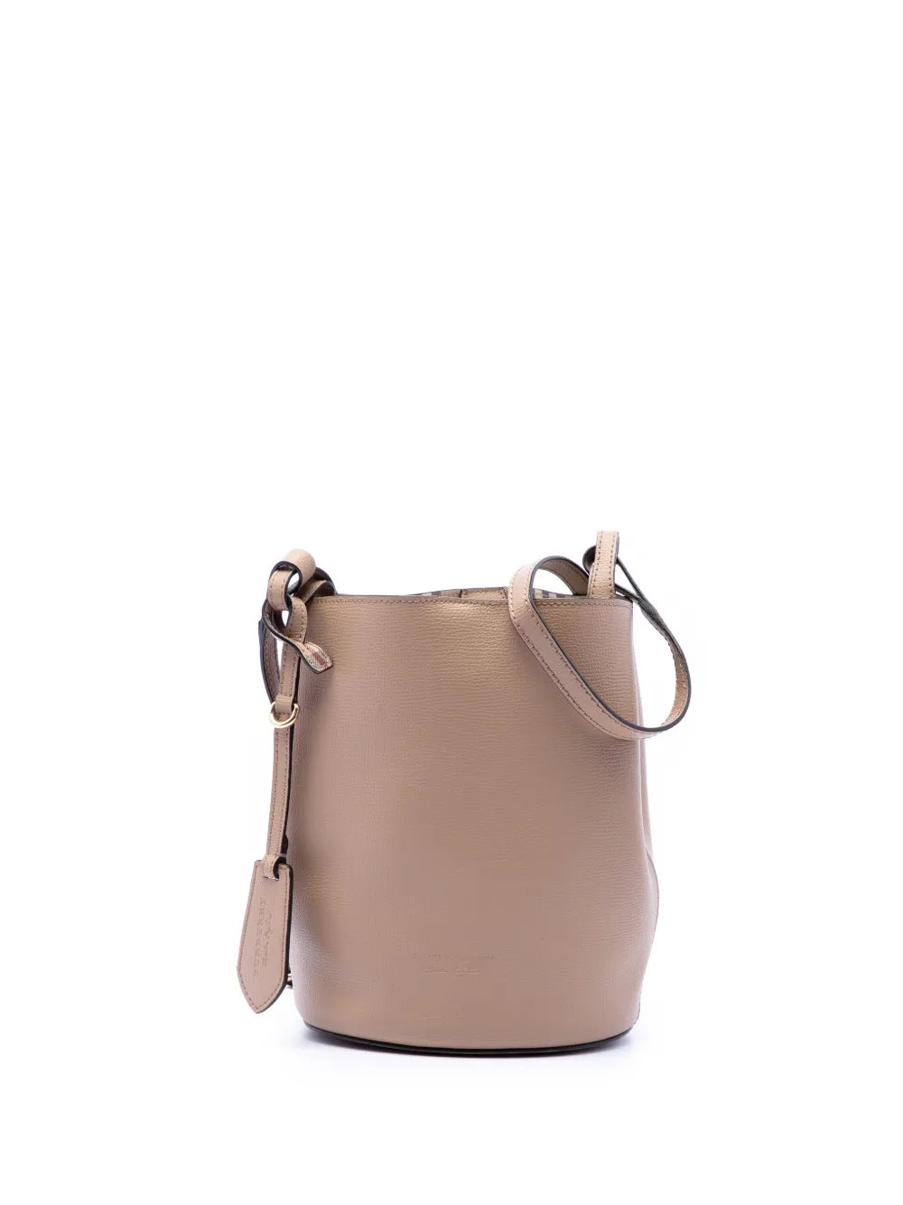Burberry Pre-Owned 2016-2023 Leather Lorne bucket bag - Marrone