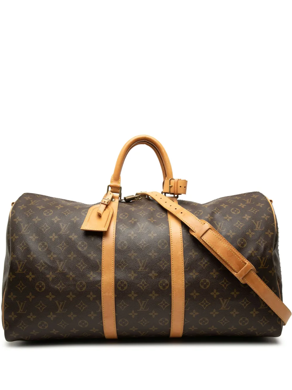 Louis Vuitton Pre-Owned 1995 Monogram Keepall Bandouliere 55 travel bag - Marrone