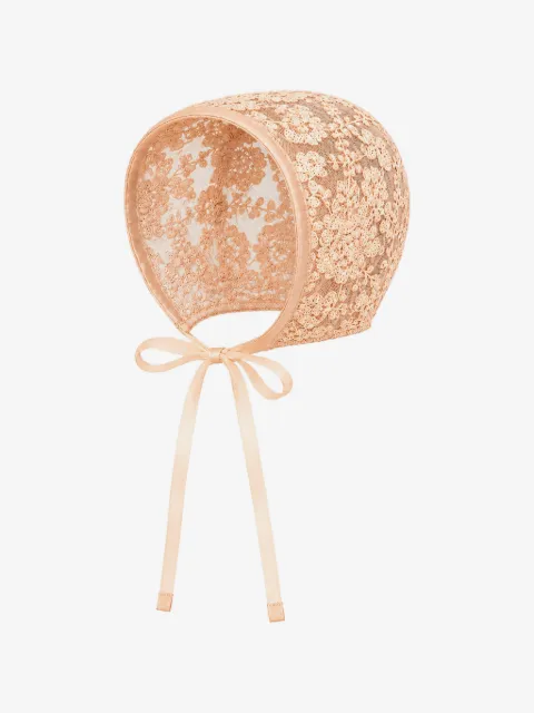 JESURUM BABY gorro con encaje floral