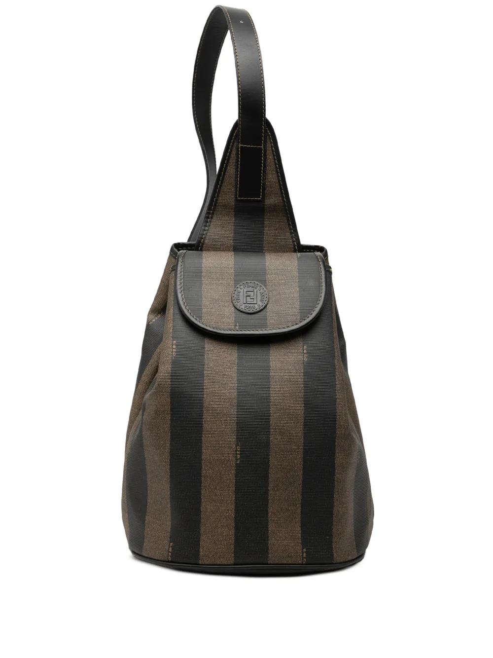 Fendi Pre-Owned 20th Century Pequin Coated Canvas Sling Bag crossbody bag - Braun