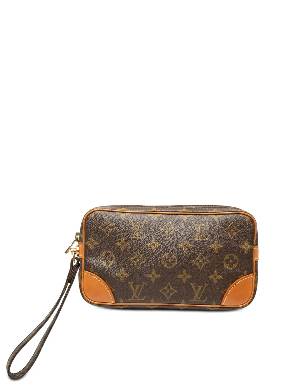 Louis Vuitton Pre-Owned 1990 Monogram Marly Dragonne PM clutch bag - Marrone