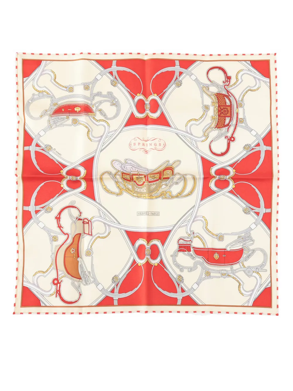Hermès Pre-Owned 2000-2026 Spring Remix Silk Scarf 45 scarves - Bianco