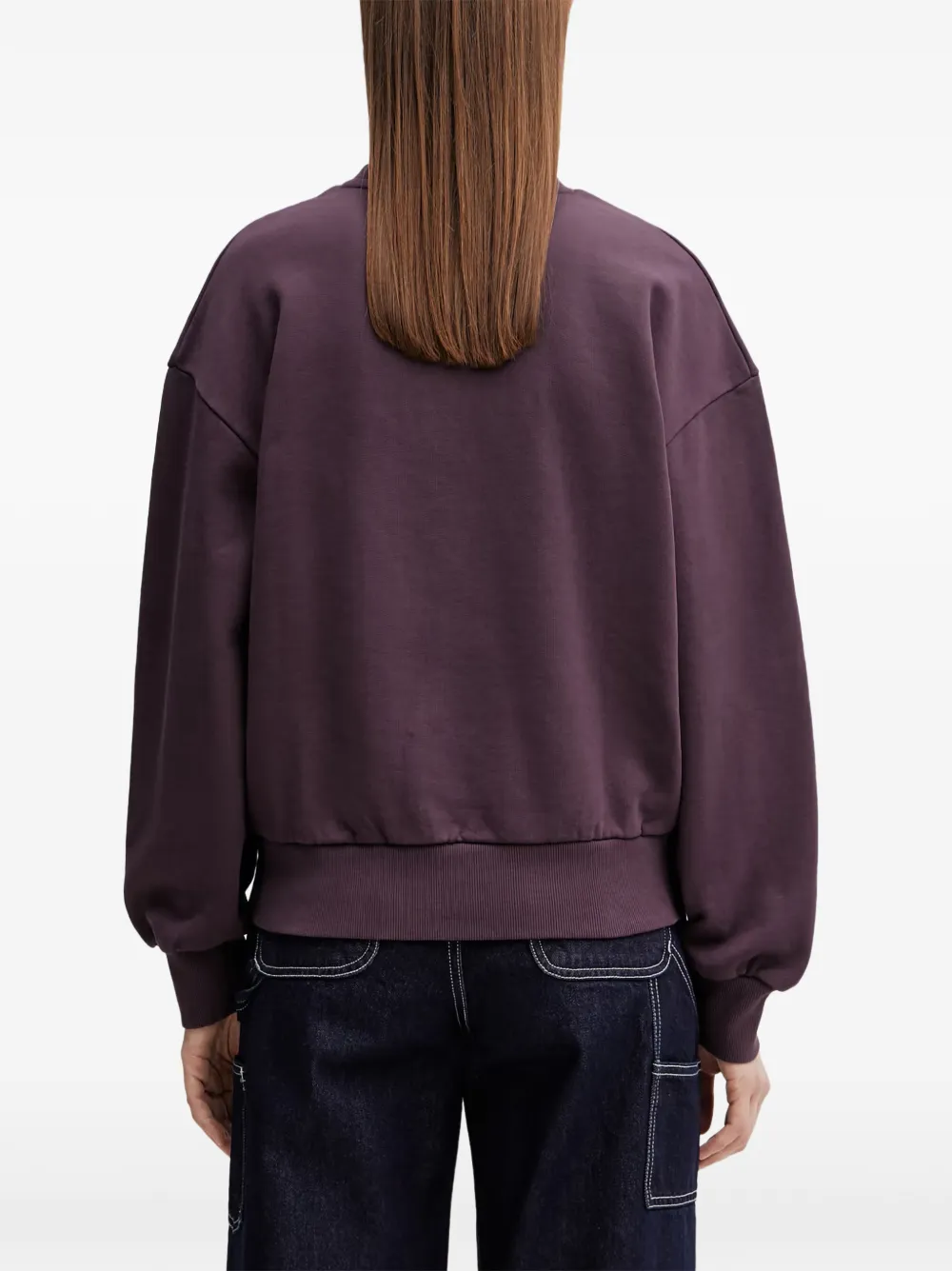 Carhartt WIP Casey sweater met geborduurd logo Paars