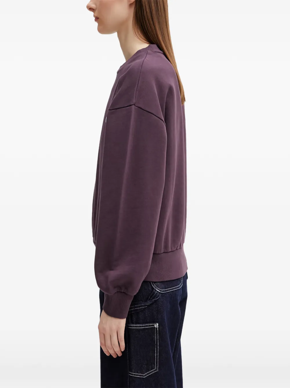 Carhartt WIP Casey sweater met geborduurd logo Paars