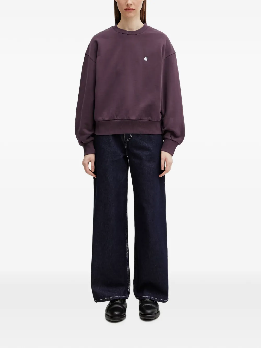 Carhartt WIP Casey logo-embroidered sweatshirt - Violett