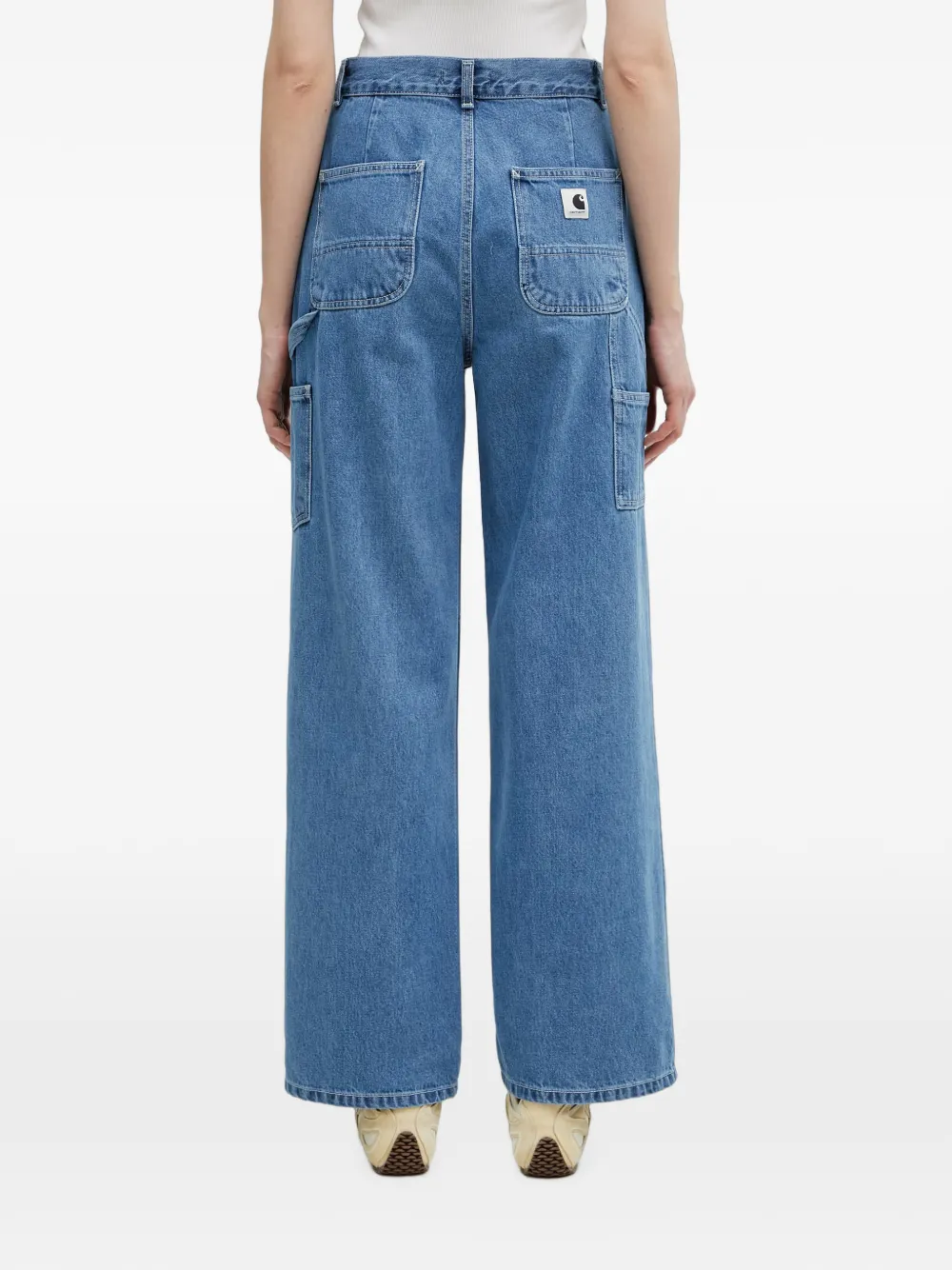 Carhartt WIP Jens jeans met wijde pijpen Blauw
