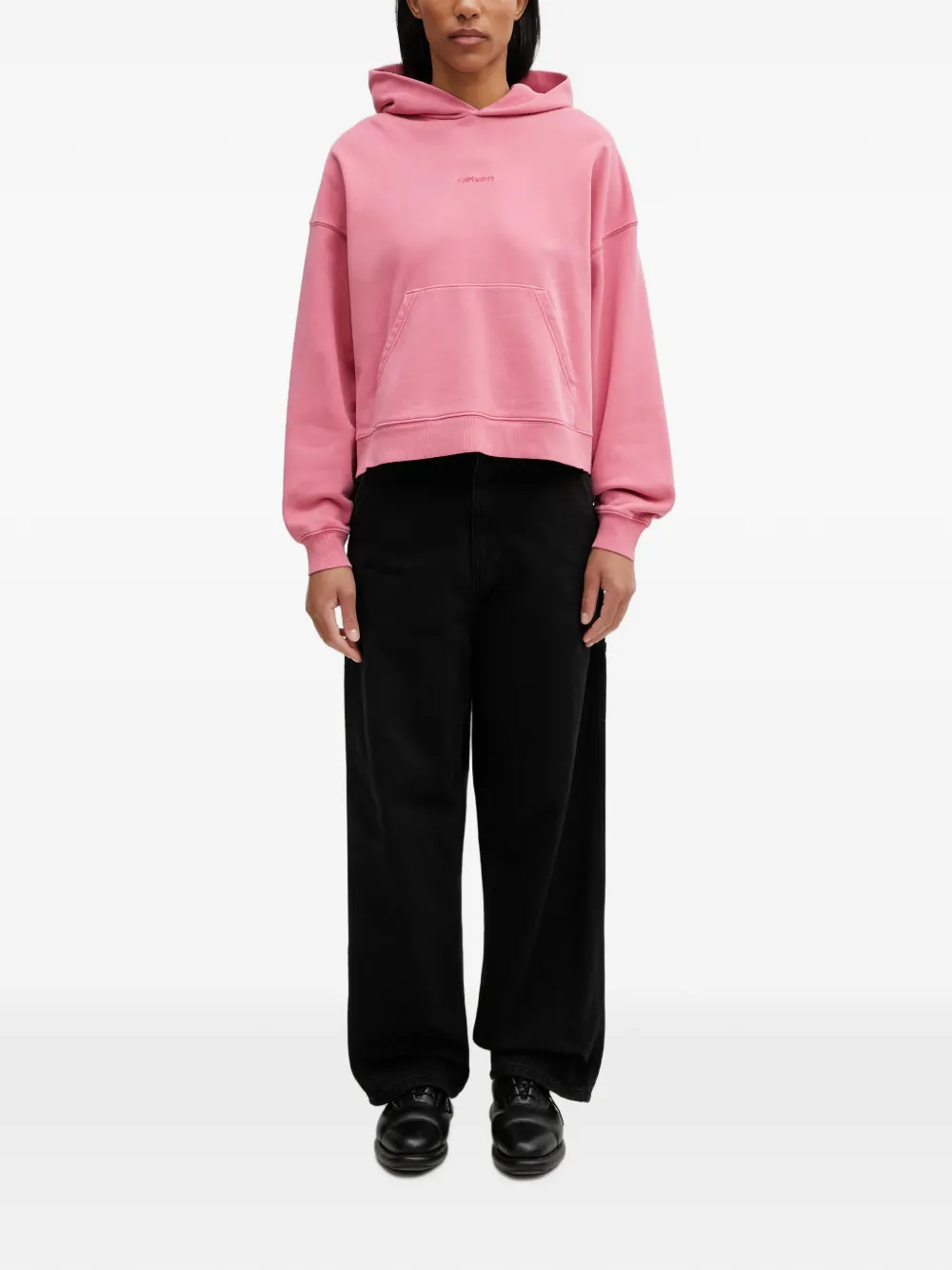 Carhartt WIP Benton logo-embroidered hoodie - Rosa