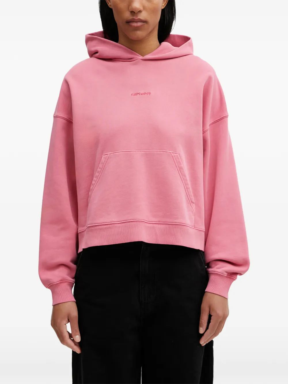 Carhartt WIP Benton hoodie met geborduurd logo Roze
