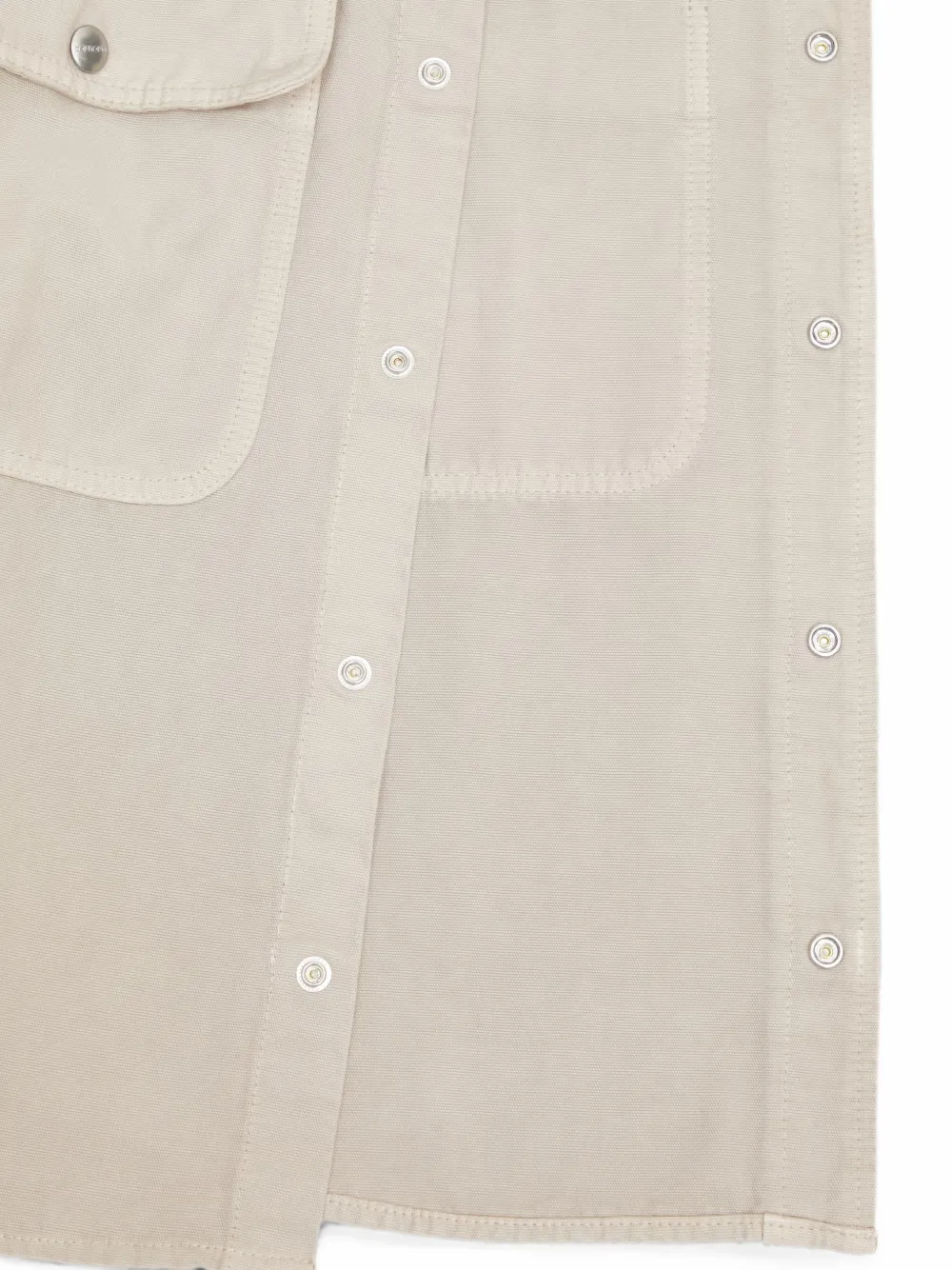 Carhartt WIP Prescott jack met ribfluwelen kraag en logopatch Beige