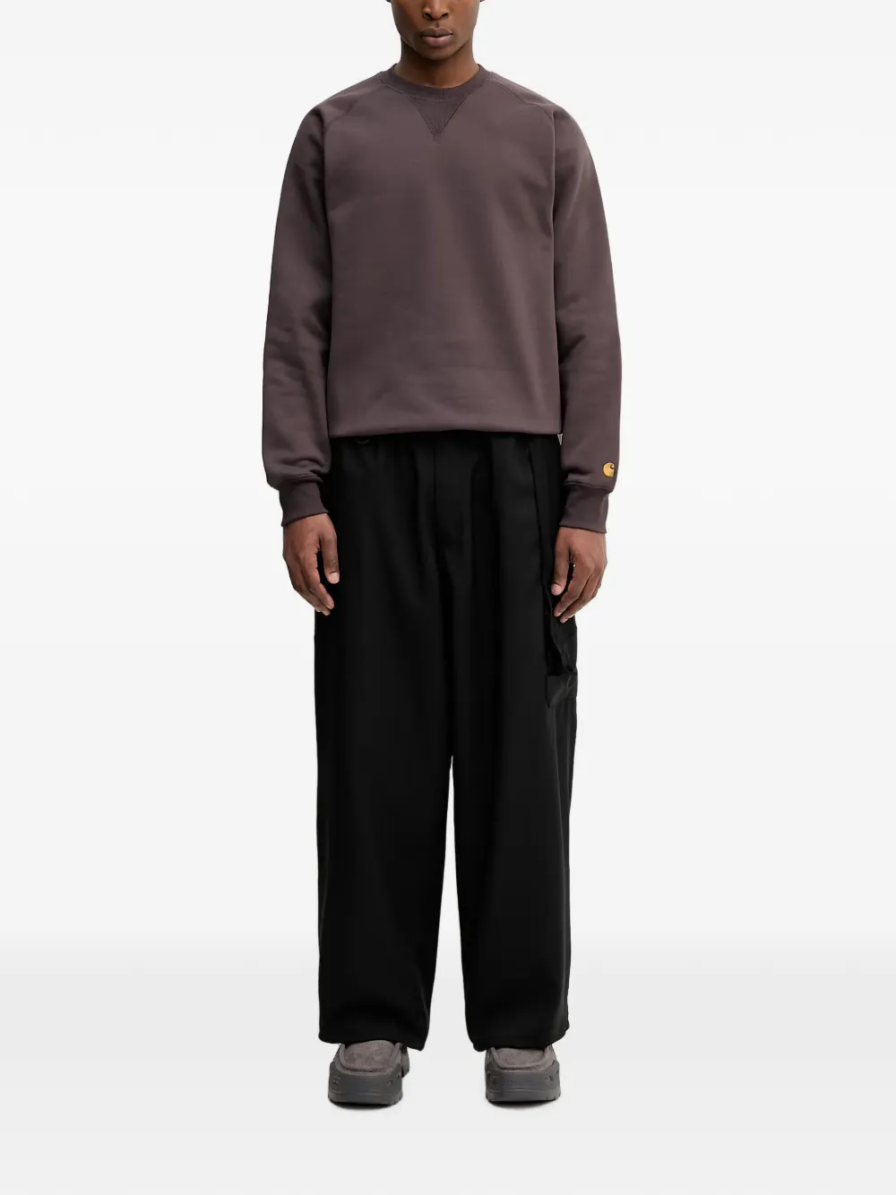 Carhartt WIP Sweater met geborduurd logo Paars